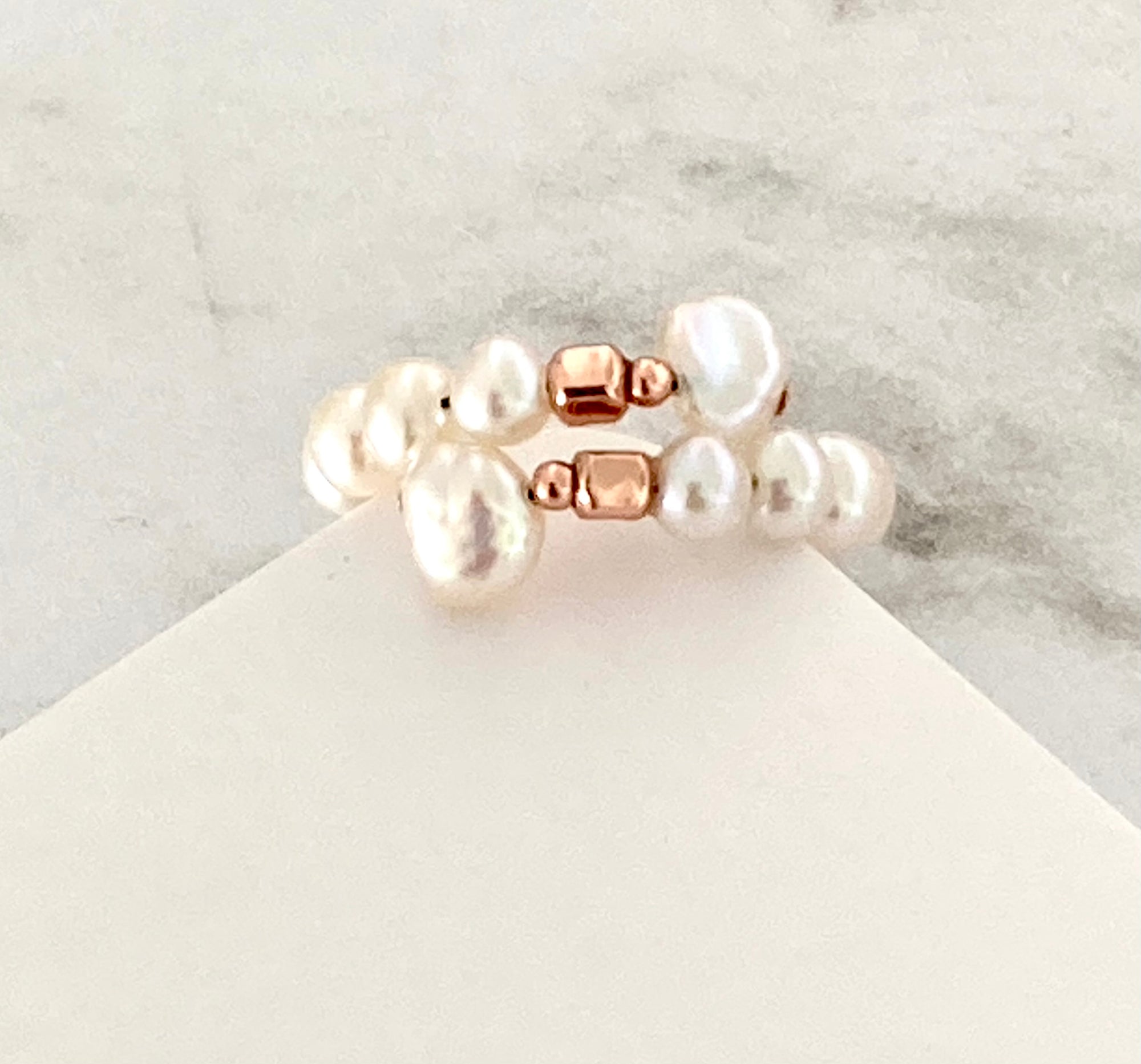 Tessa - Ring pearls - rosegold Sold Out