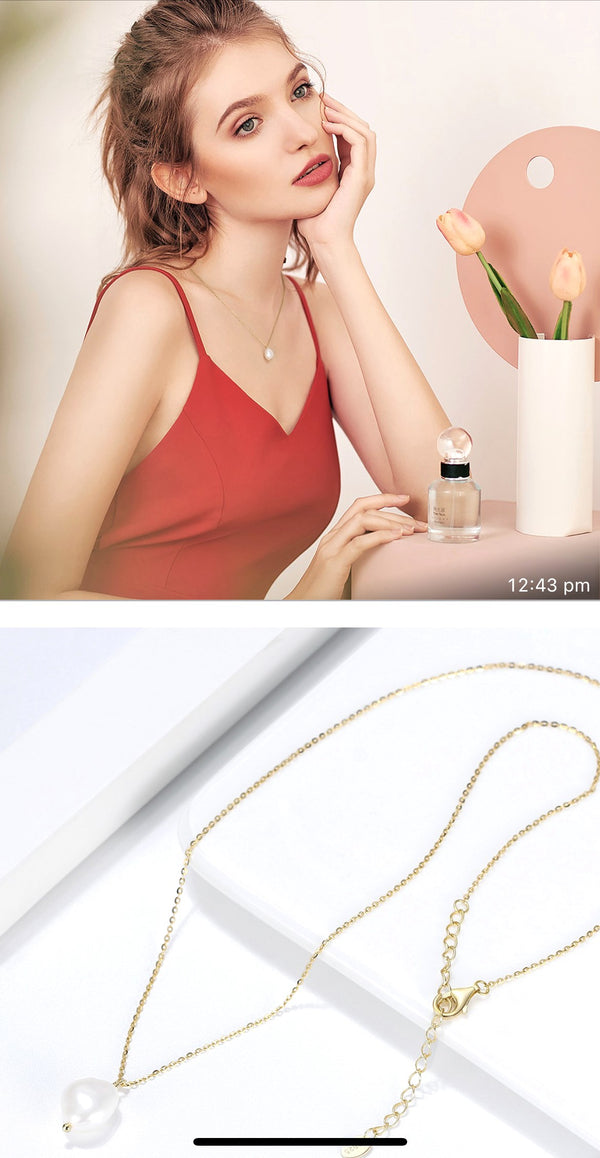 Enchanted pearl necklace on sale