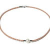 Inali ~ Pearl and Leather Necklace