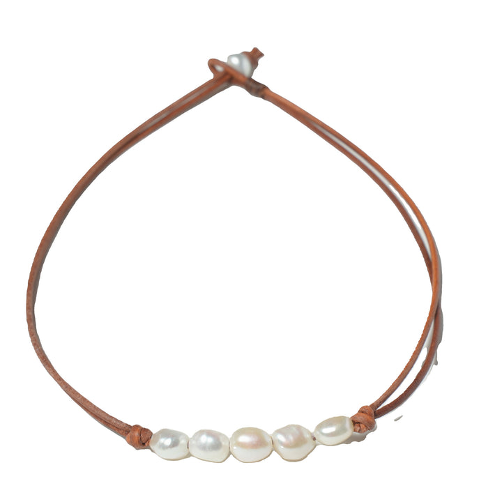 Ellie ~ Freshwater Pearl Necklace 1 Left