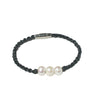 Jilly ~ Pearls &amp; Leather Bracelet