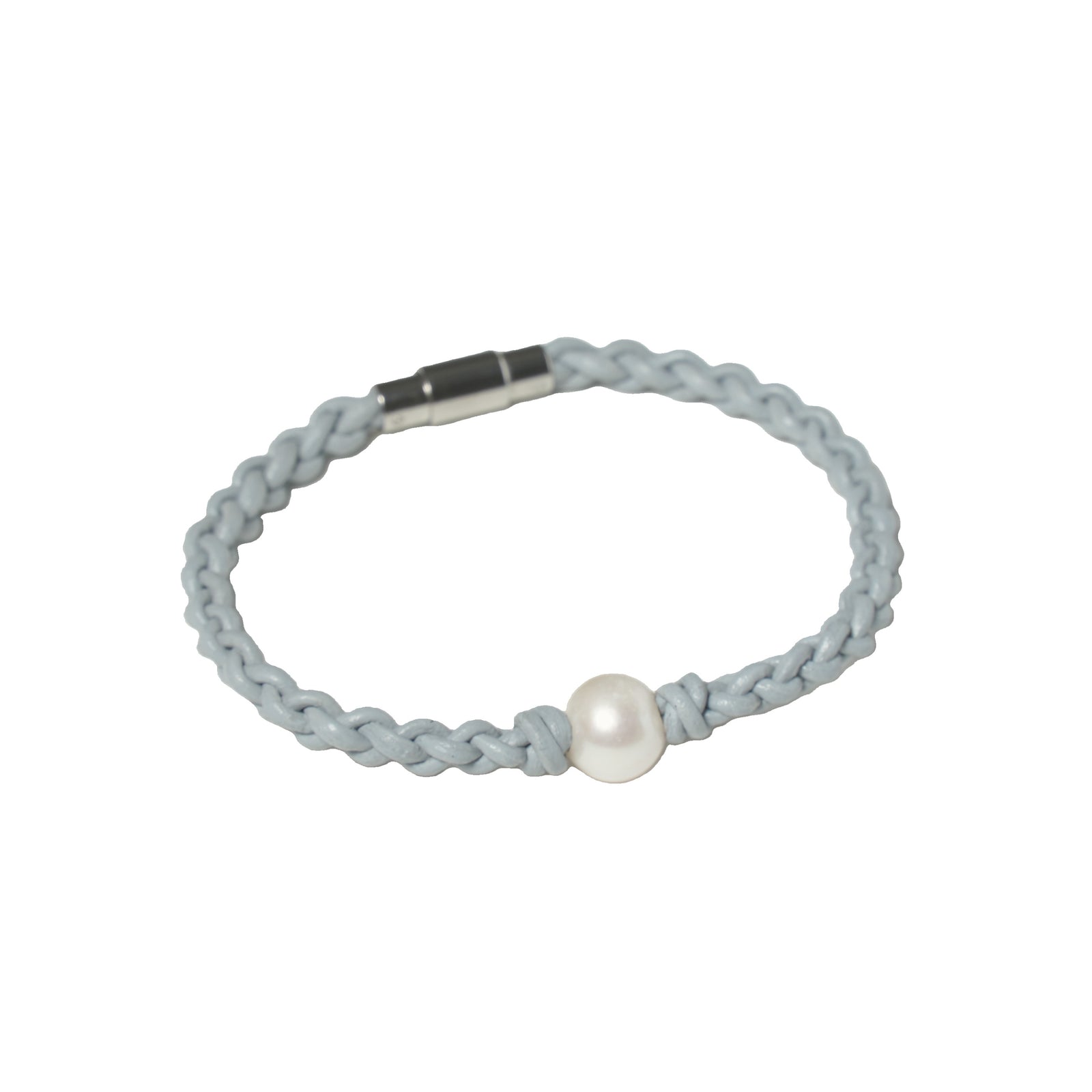 Julia ~ Pearls & Leather 1 Natural Left