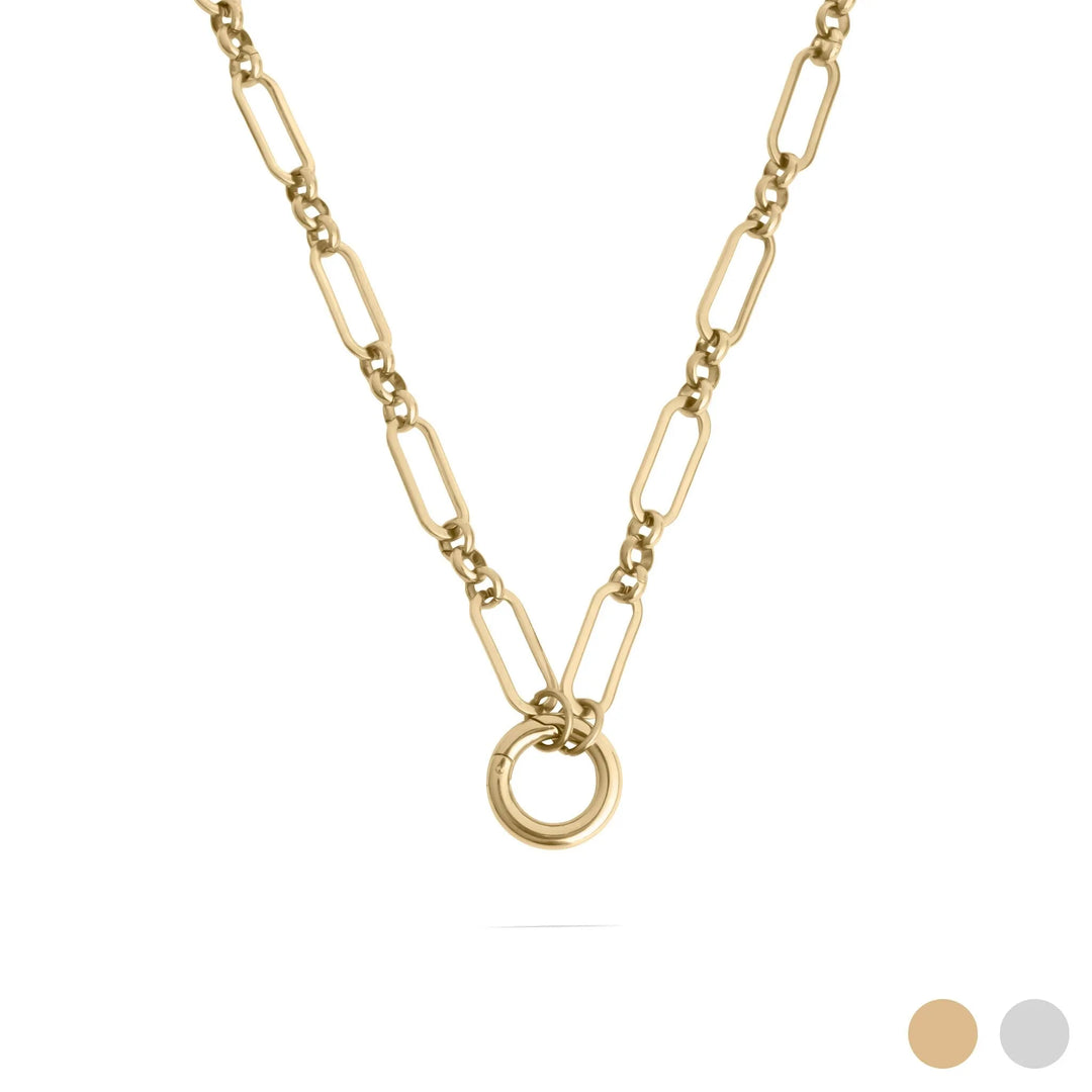 Simone - 18K Gold Charm Holder Necklace