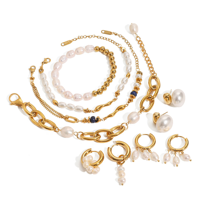 Tahlia Gold &amp; Pearl Bracelet