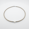Inali ~ Pearl and Leather Necklace