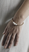 Jilly ~ Pearls &amp; Leather Bracelet