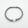 Julia ~ Pearl and Leather Bracelet