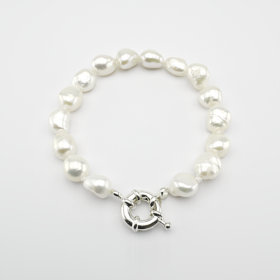 Kelly ~ Baroque Pearl Bracelet