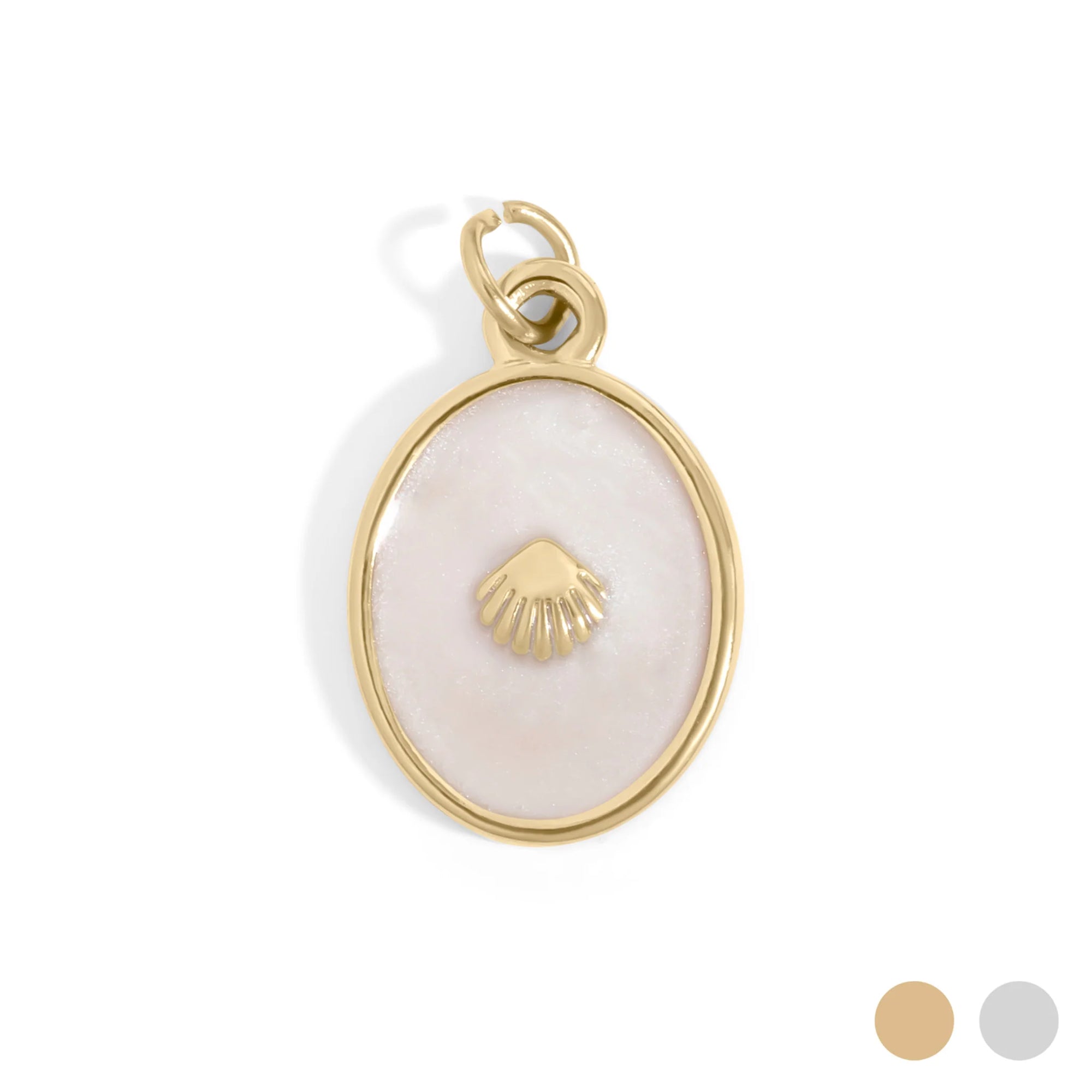 Simone - 18K Gold Charm Holder Necklace