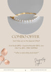 Evie -  Style: Simple and stylish pearl studs encased in brushed gold.