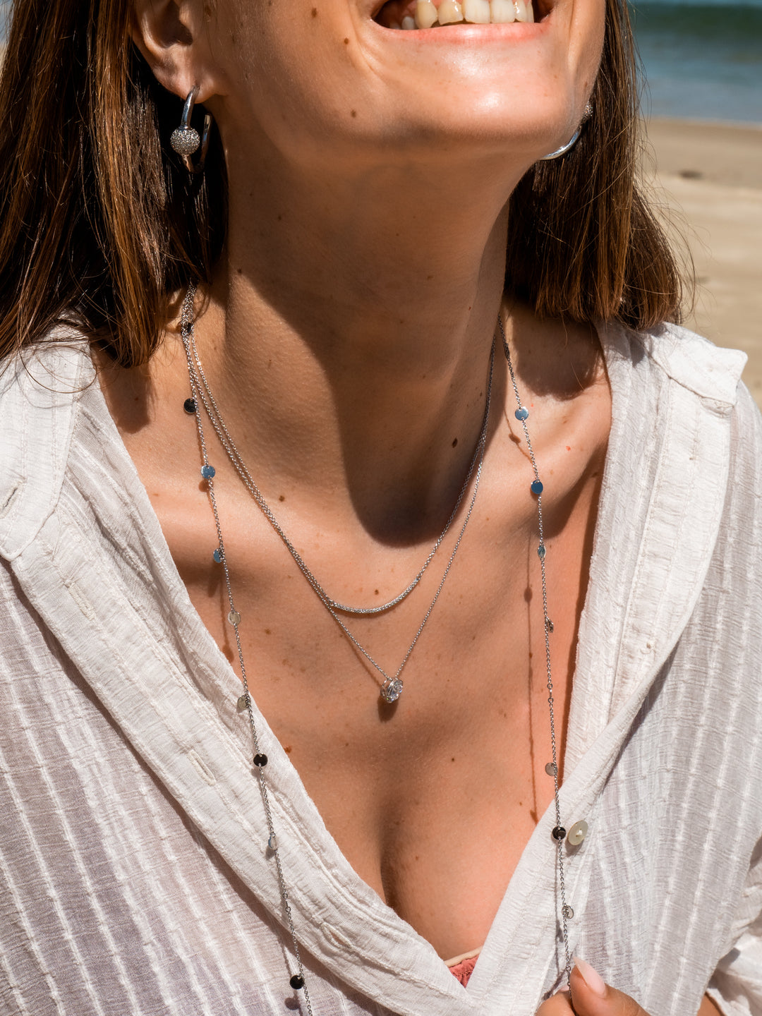Cassie -   Silver Necklace 2 Pieces Left