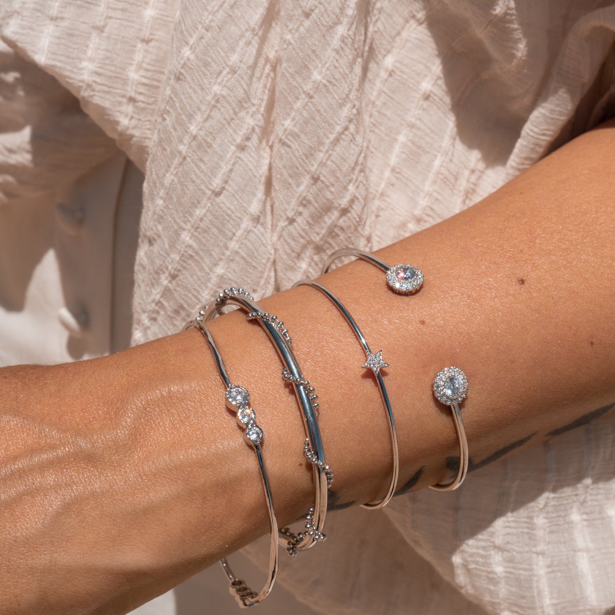 Kate - Silver Bracelet cuff ONLY 4 Pieces Left