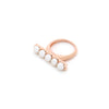 rosegold and freshwater pearl ring