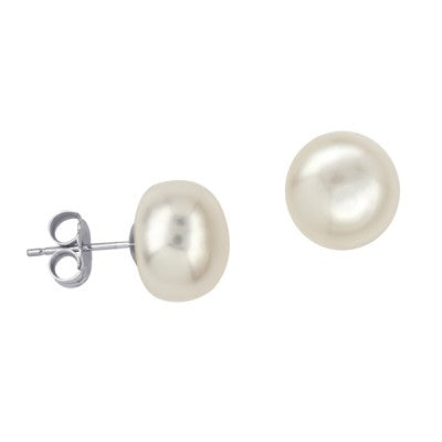 Pearl Studs - Sterling Silver 5 pair left