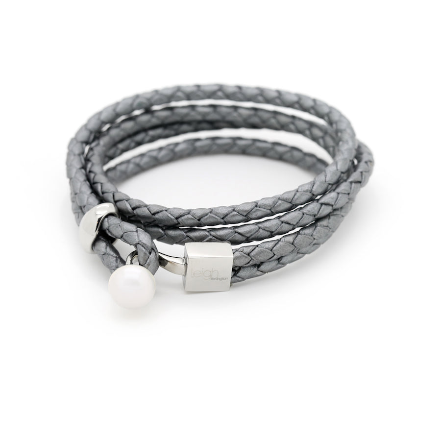 wrap-bracelet-leather-pearl-silver-grey