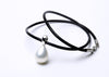 Victoria - Pearl Enhancer Italian Leather Necklace