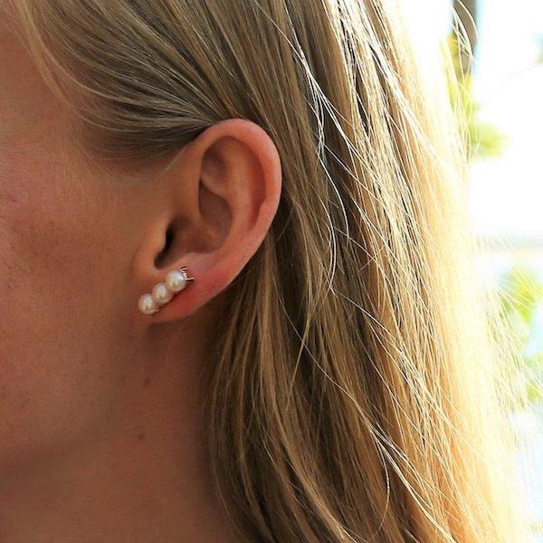 earring cuff rosegold
